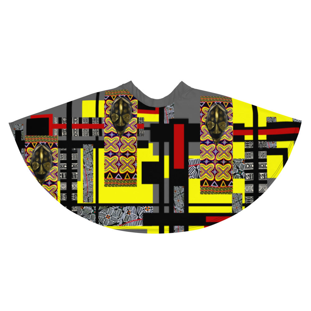 Origen Destination |On-Arrival Point of Origen African Symbol-inspired Flare Skirt