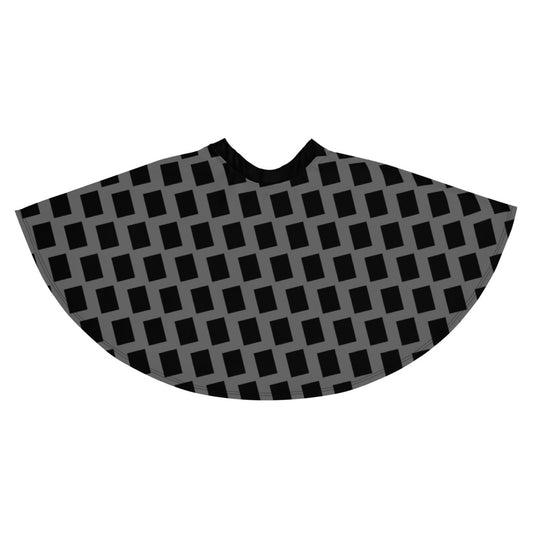 Origen Destination |On-Arrival Point of Origen Symbol-inspired Black/Gold/White Flare Skirt