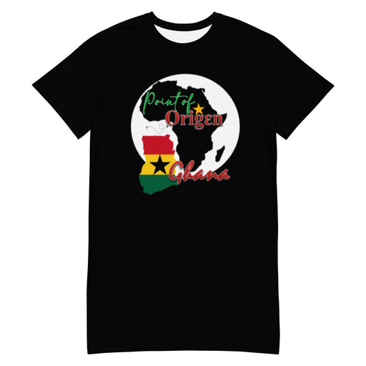 Origen Destination | On-Arrival Point of Ghana Origen T-shirt dress