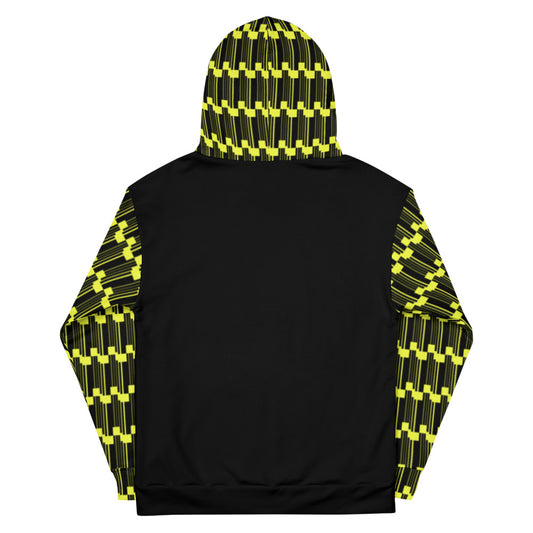 Origen Destination |On-Arrival Point of Origen Symbol-inspired Gray/Yellow Unisex Hoodie