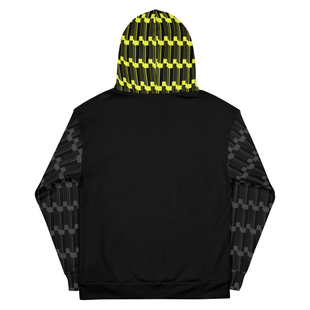 Origen Destination |On-Arrival Point of Origen Symbol-inspired Yellow/Gray Unisex Hoodie