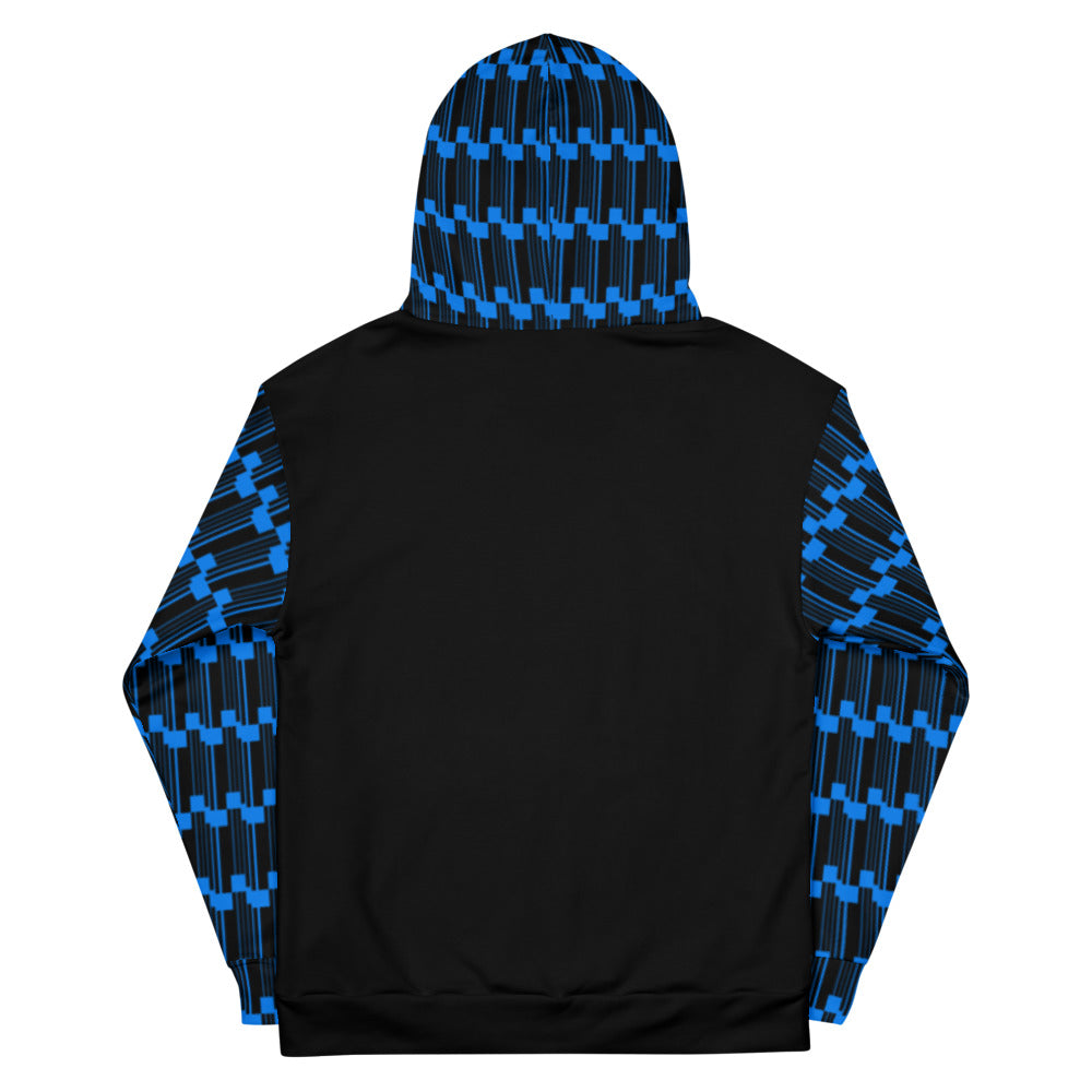 Origen Destination |On-Arrival Point of Origen Symbol-inspired Turquoise/Black Unisex Hoodie