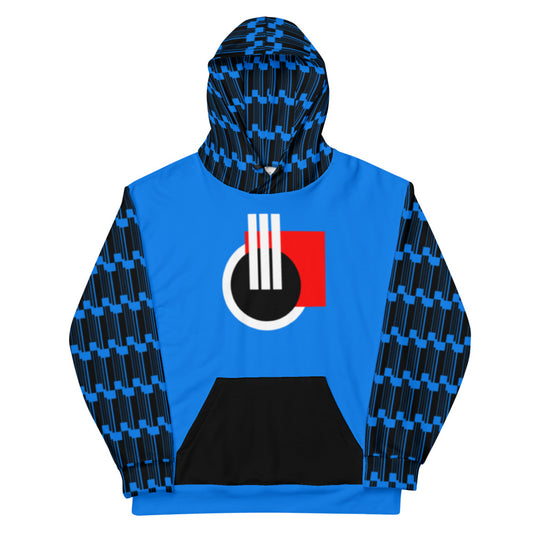 Origen Destination |On-Arrival Point of Origen Symbol-inspired Turquoise/Black Unisex Hoodie