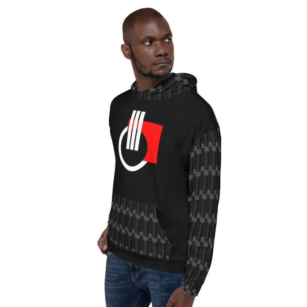Origen Destination |On-Arrival Point of Origen Symbol-inspired Black/Gray Unisex Hoodie