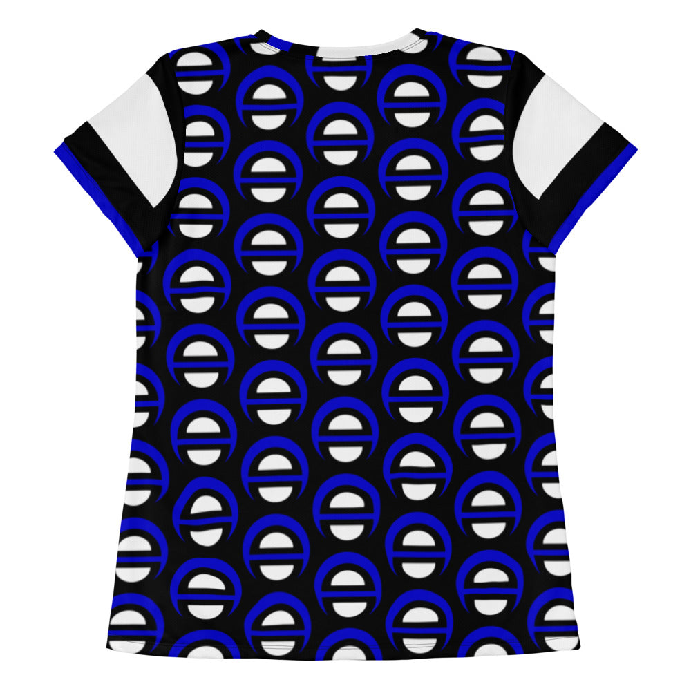 Origen Destination |On-Arrival Point of Origen Blu-light Women's Athletic T-shirt