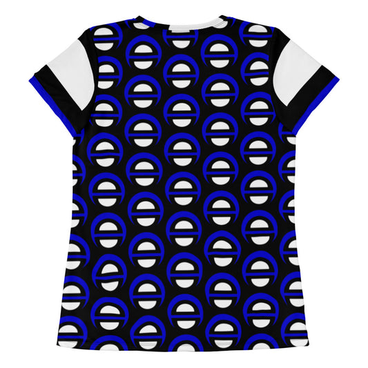 Origen Destination |On-Arrival Point of Origen Blu-light Women's  Athletic T-shirt