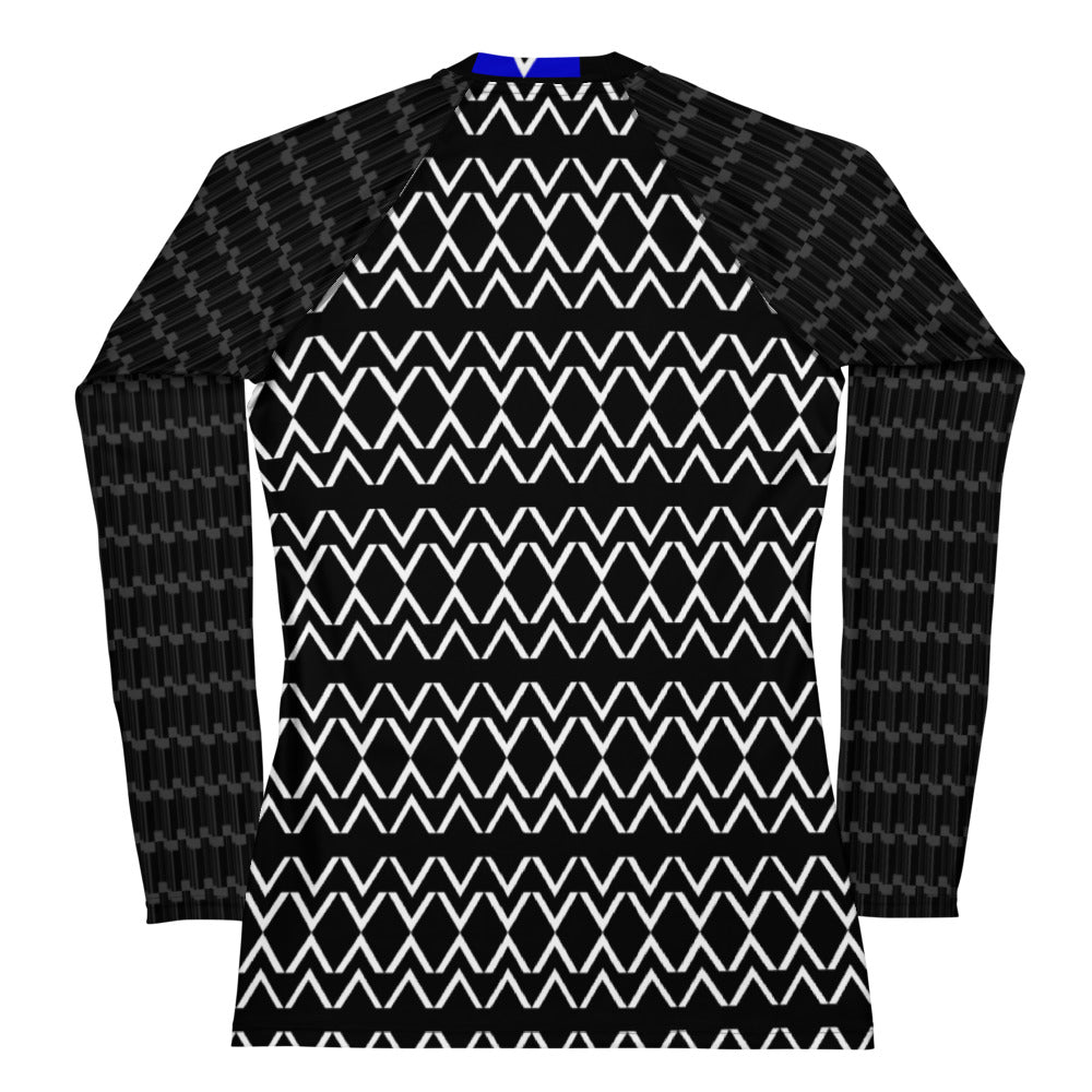 Origen Destination |On-Arrival Point of Origen Women's Black Symbol-inspired Rash Guard