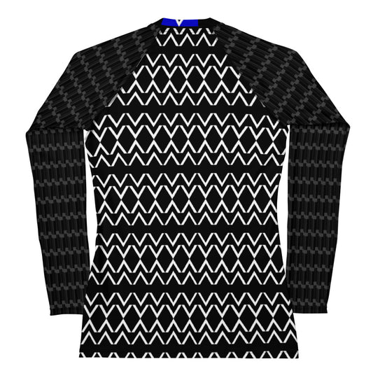 Origen Destination |On-Arrival Point of Origen Women's Black Symbol-inspired Rash Guard
