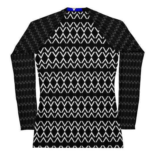 Origen Destination |On-Arrival Point of Origen Women's Black Symbol-inspired Rash Guard