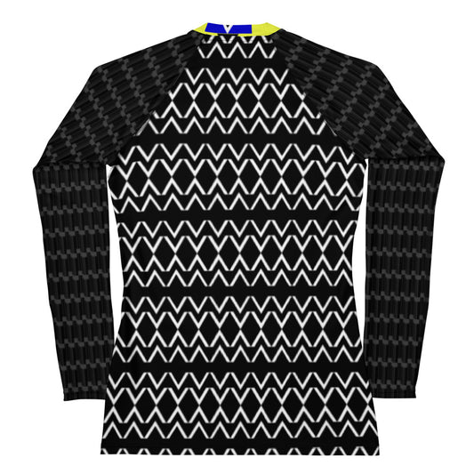 Origen Destination |On-Arrival Point of Origen Women's Yellow Symbol-inspired Rash Guard