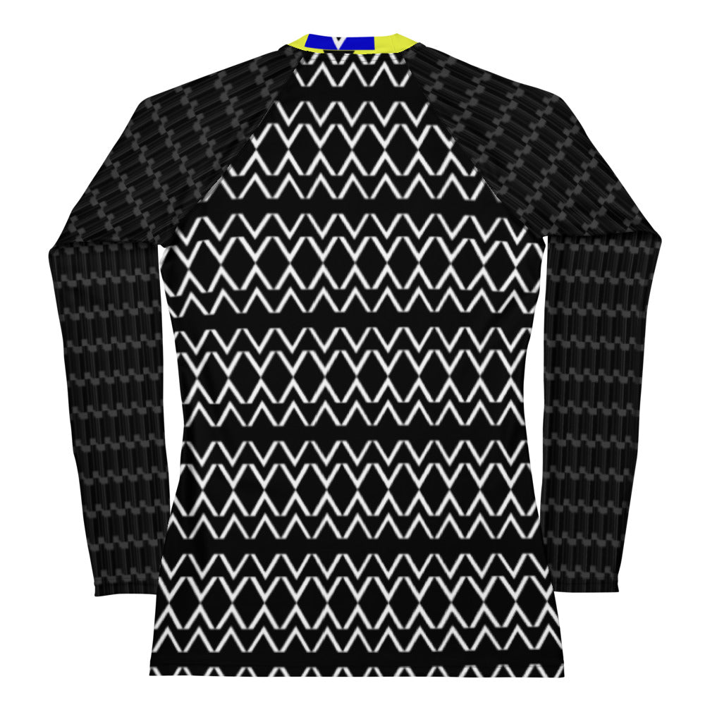Origen Destination |On-Arrival Point of Origen Women's Yellow Symbol-inspired Rash Guard