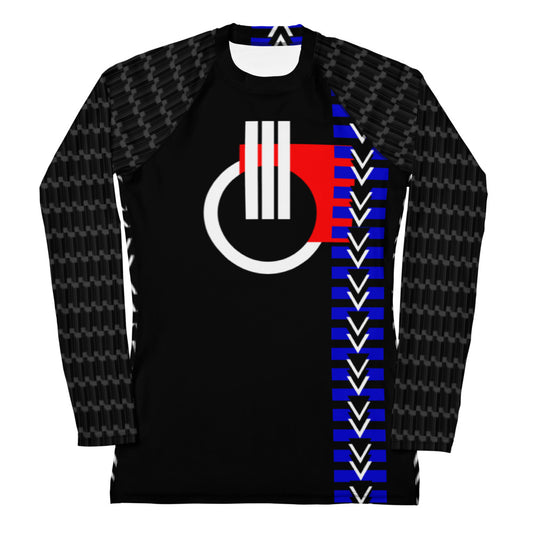 Origen Destination |On-Arrival Point of Origen Women's Black Symbol-inspired Rash Guard