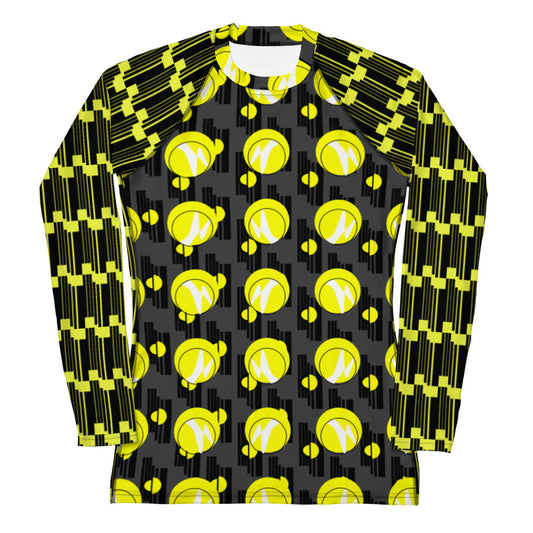 Origen Destination |On-Arrival Point of Origen Women's Symbol-inspired  Yellow/Gray Rash Guard