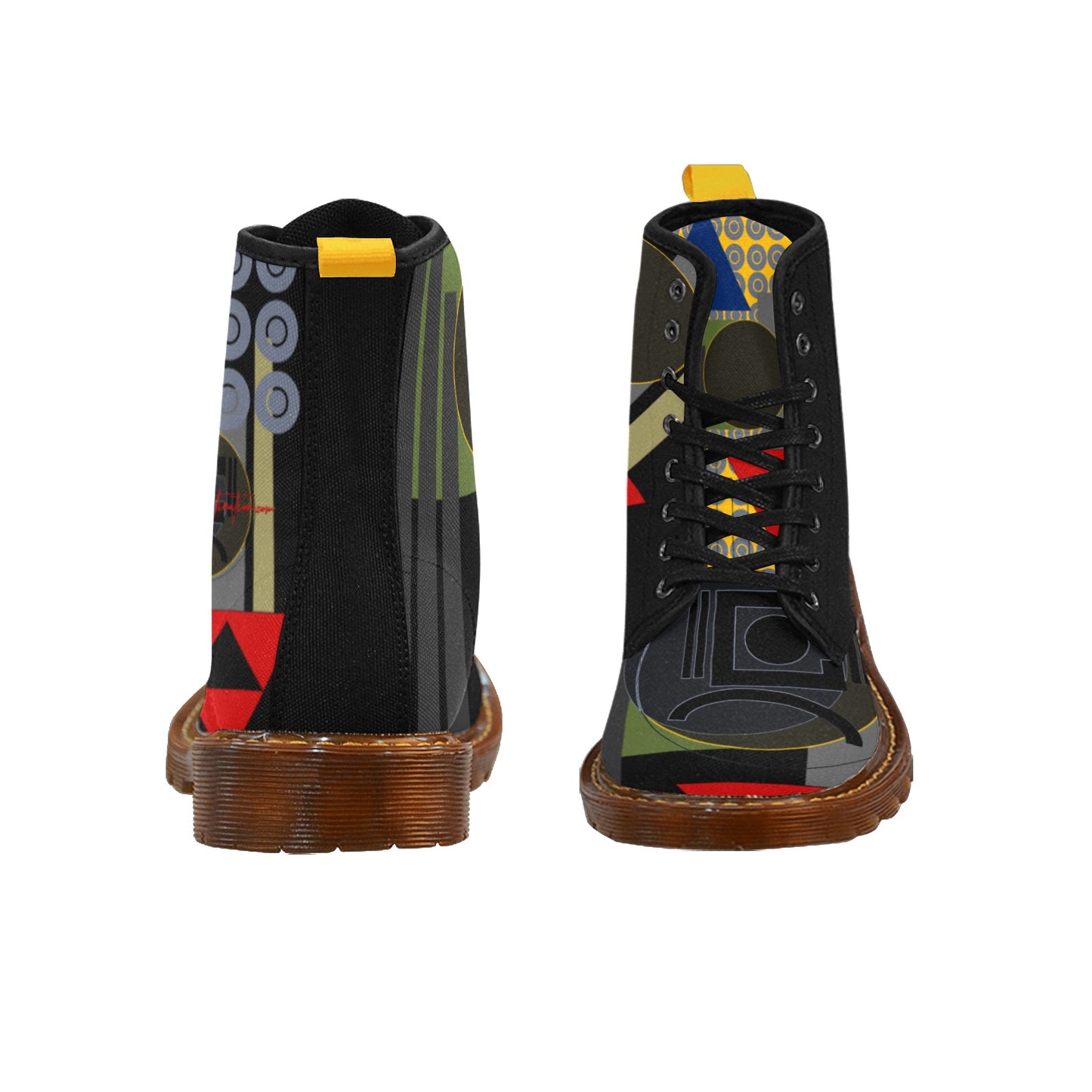 Origen Destination Signature Women's  Martin Boots (Oliv-Red-Blu)