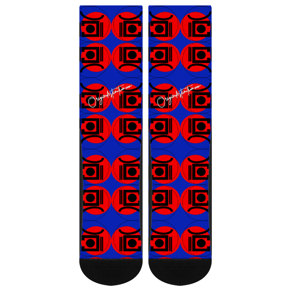 Origen Destination Unisex Multi Size Mid-calf Cotton Tube Socks