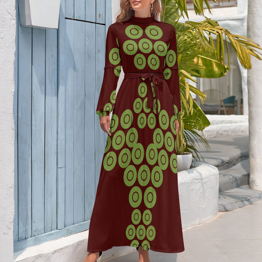 Origen Destination Women's Long-sleeves Ankle-length dress