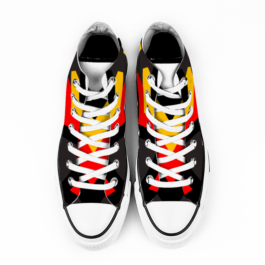 Origen Destination Signature Unisex High Top Canvas Shoes