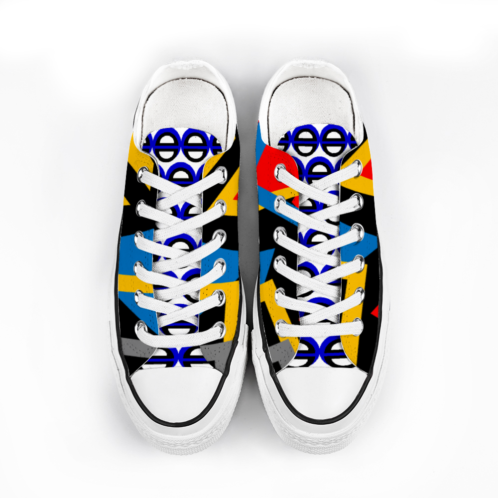 Origen Destination | Blu-Light Unisex Low Top Canvas Shoes