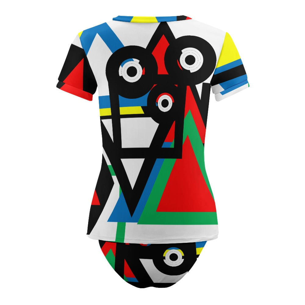 Origen Destination Women's Short Sleeve Two-piece Swimsuit