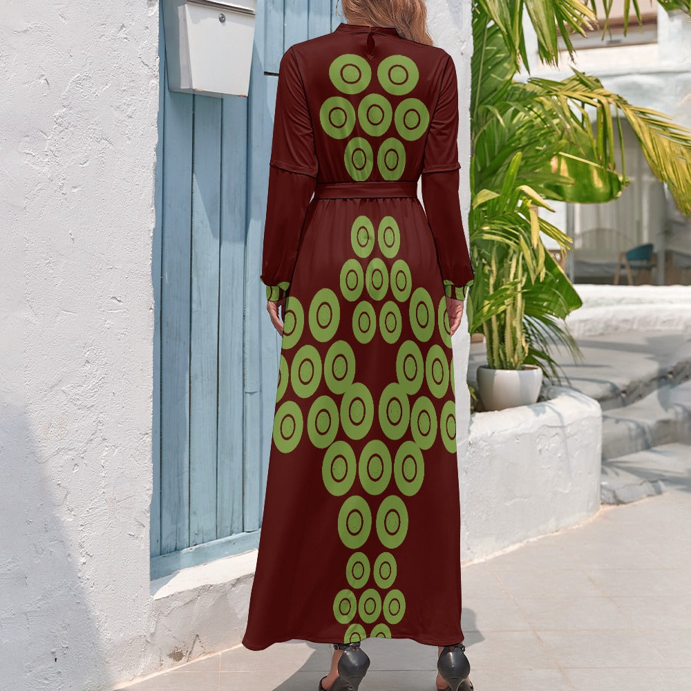 Origen Destination Women's Long-sleeves Ankle-length dress