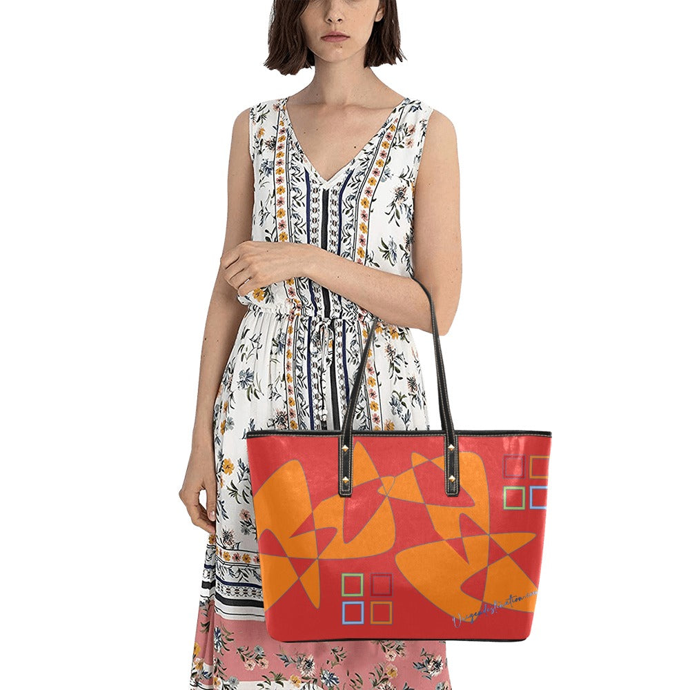 Origen Destination Women's Rivet-strap Large Tote Bag