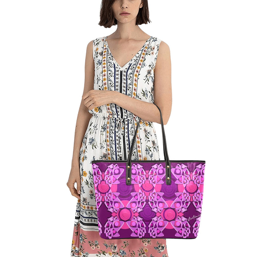 Origen Destination Women's Blu-Hue Rivet-strap Large Tote Bag
