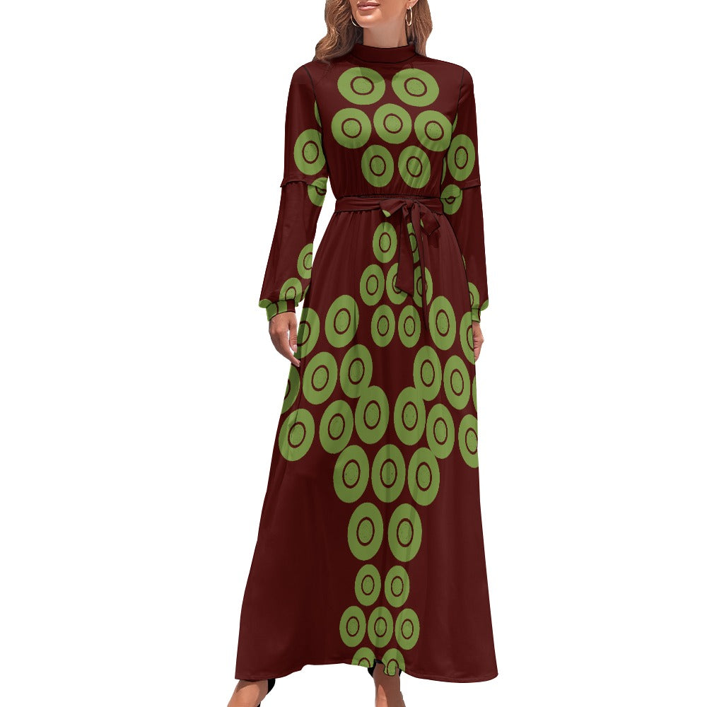 Origen Destination Women's Long-sleeves Ankle-length dress