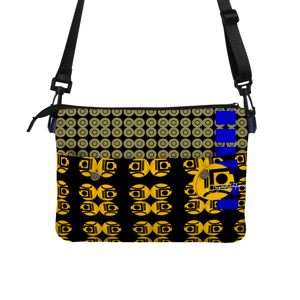 Origen Destination Shoulder Messenger (Blk-Gold-Sand)