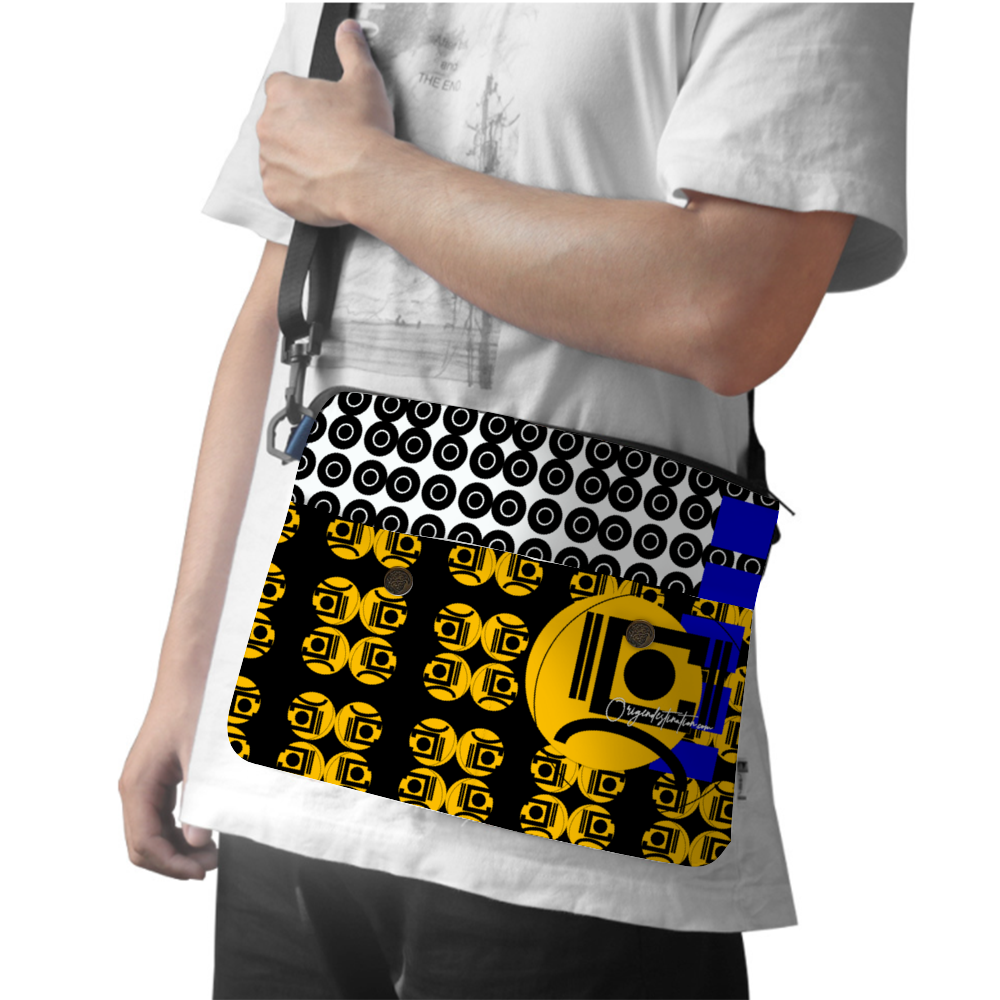 Origen Destination Shoulder Messenger (Blk-Gold)