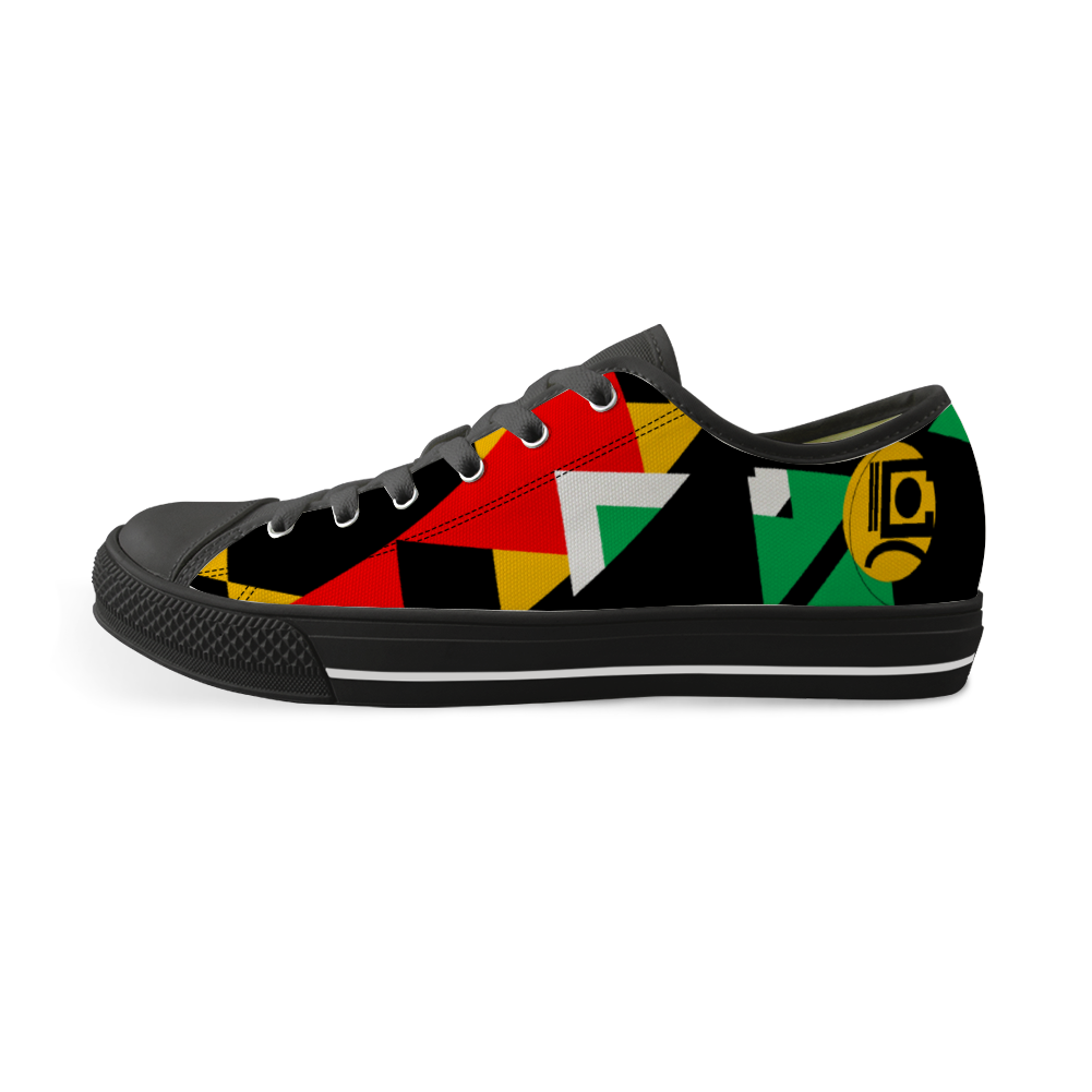Origen Destination Signature Unisex Black Low Top Canvas Shoes