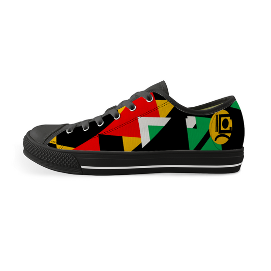 Origen Destination Signature Unisex Black Low Top Canvas Shoes