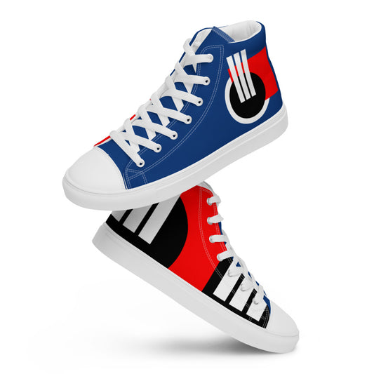 Origen Destination |On-Arrival Point of Origen Men's Symbol-inspired Men’s high top canvas shoes