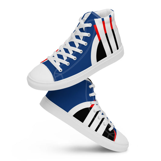 Origen Destination |On-Arrival Point of Origen Men’s Symbol-inspired high top canvas shoes