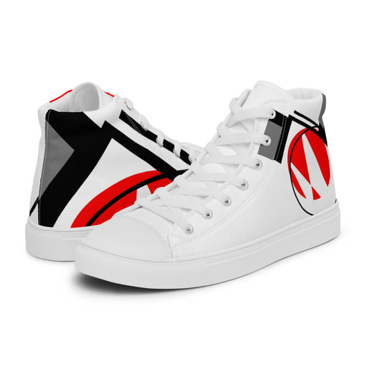 Origen Destination |On-Arrival Point of Origen Symbol-inspired Men’s high top canvas shoes