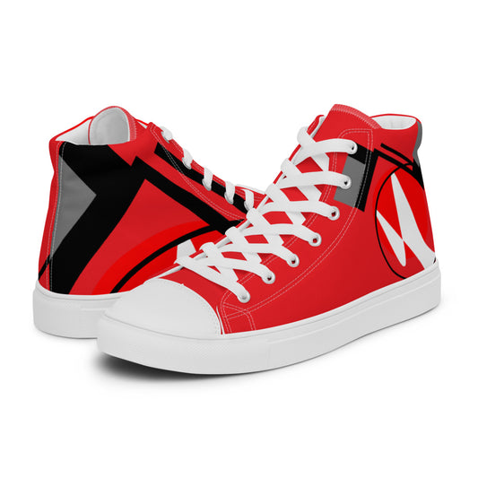 Origen Destination |On-Arrival Point of Origen Symbol-inspired Men’s high top canvas shoes