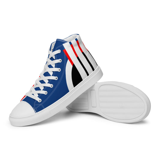 Origen Destination |On-Arrival Point of Origen Men's Symbol-inspired Men’s high top canvas shoes