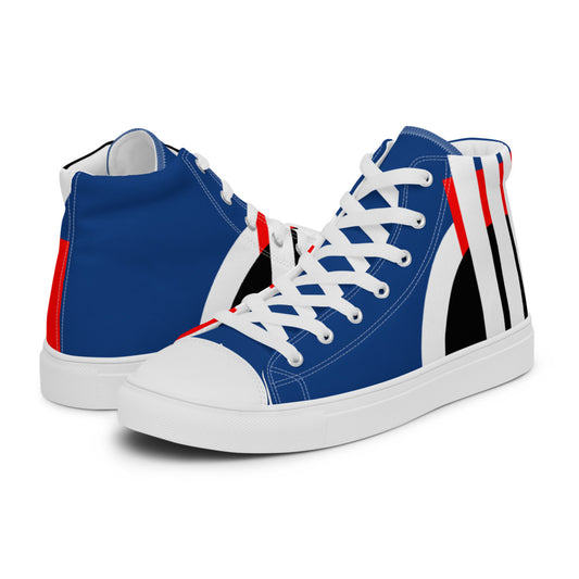Origen Destination |On-Arrival Point of Origen Men’s Symbol-inspired high top canvas shoes