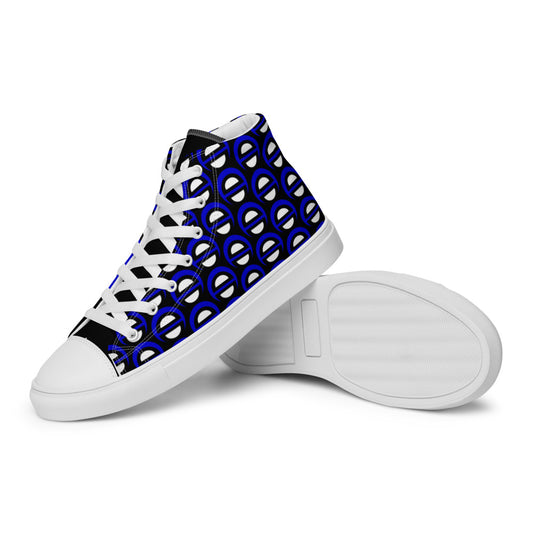 Origen Destination |On-Arrival Point of Origen Men's Blu-Light high top canvas shoes