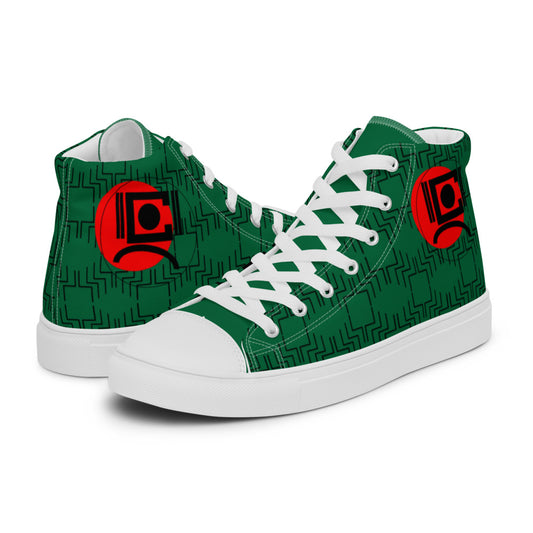 Origen Destination |On-Arrival Point of Origen Men’s Signature high top canvas shoes