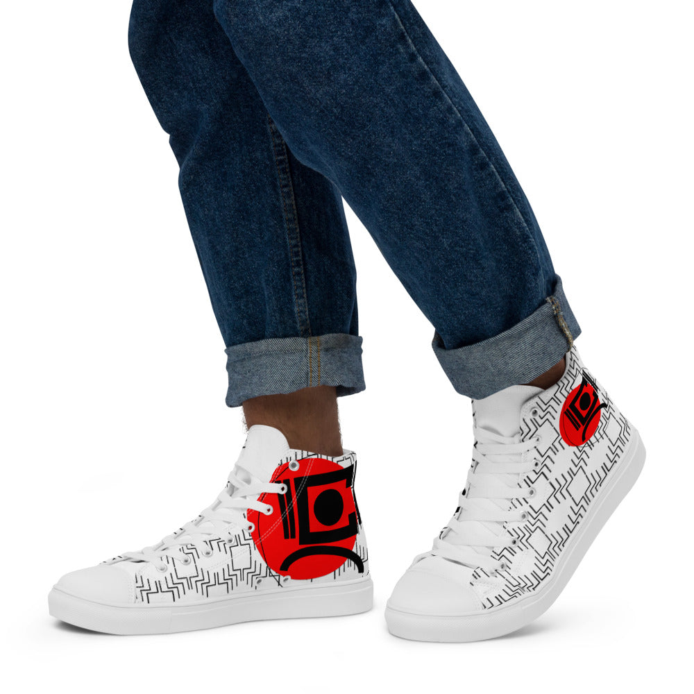 Origen Destination |On-Arrival Point of Origen Signature Men’s high top canvas shoes