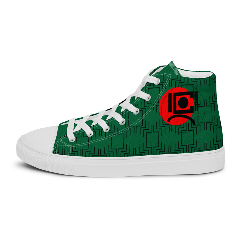 Origen Destination |On-Arrival Point of Origen Men’s Signature high top canvas shoes
