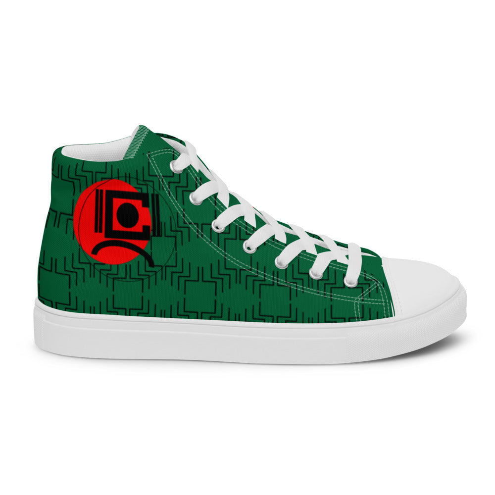 Origen Destination |On-Arrival Point of Origen Men’s Signature high top canvas shoes