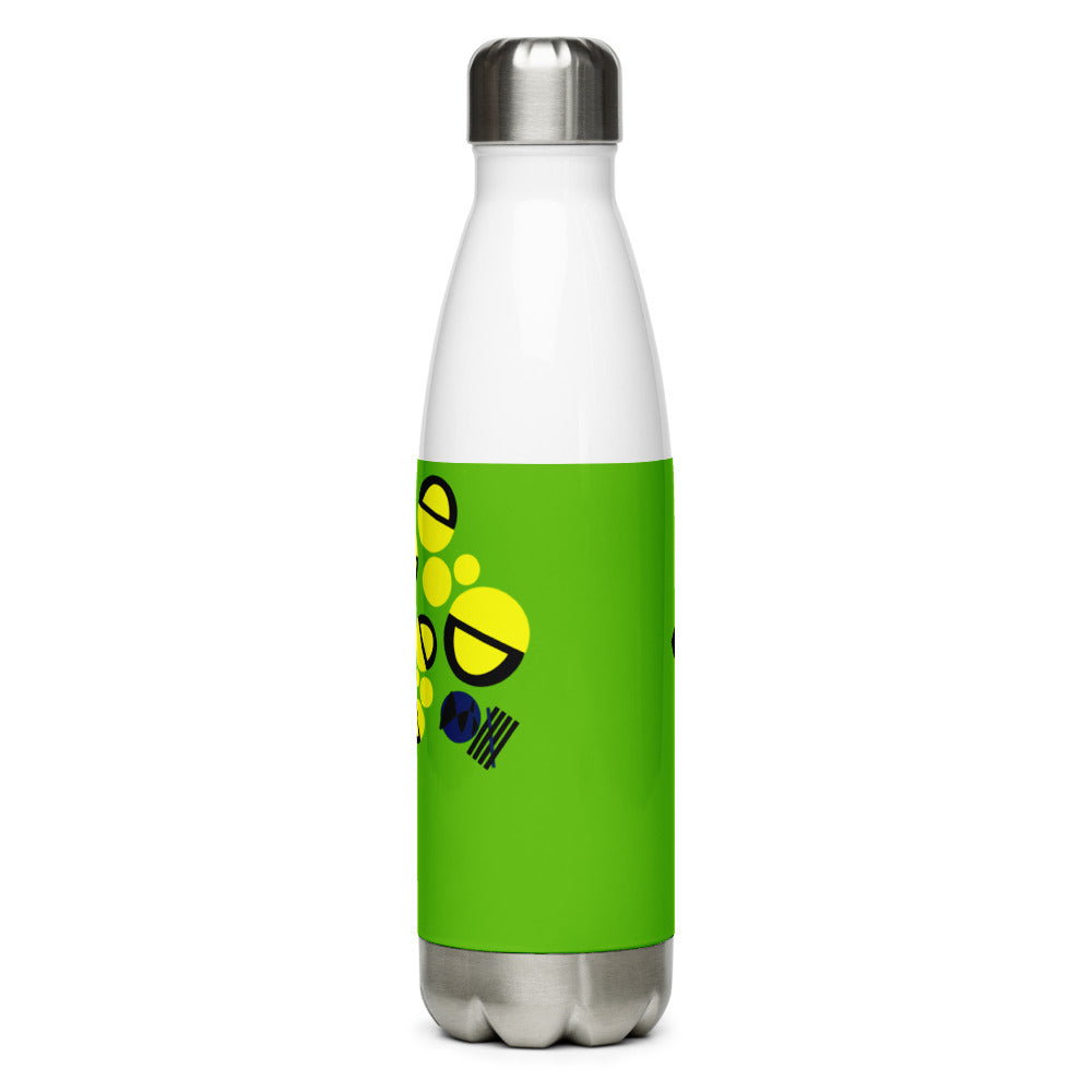 Origen Destination On-Arrival Point of Origen Symbol-inspired Lime/Blue Stainless Steel Water Bottle