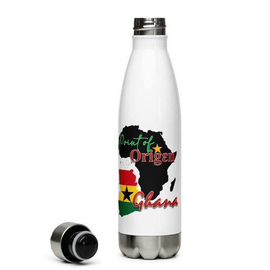Origen Destination On-Arrival Point of Origen Ghana Stainless Steel Water Bottle