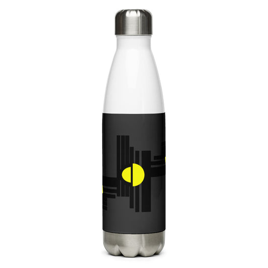 Origen Destination On-Arrival Point of Origen Symbol-inspired Grey/Yellow Stainless Steel Water Bottle