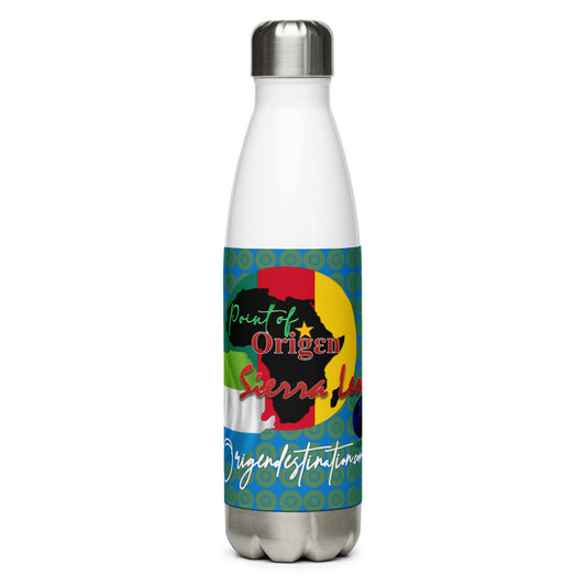 Origen Destination On-Arrival Point of Origen Sierra Leone Stainless Steel Water Bottle