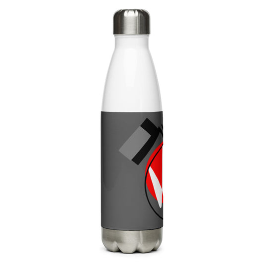 Origen Destination On-Arrival Point of Origen Symbol-inspired Gray Stainless Steel Water Bottle
