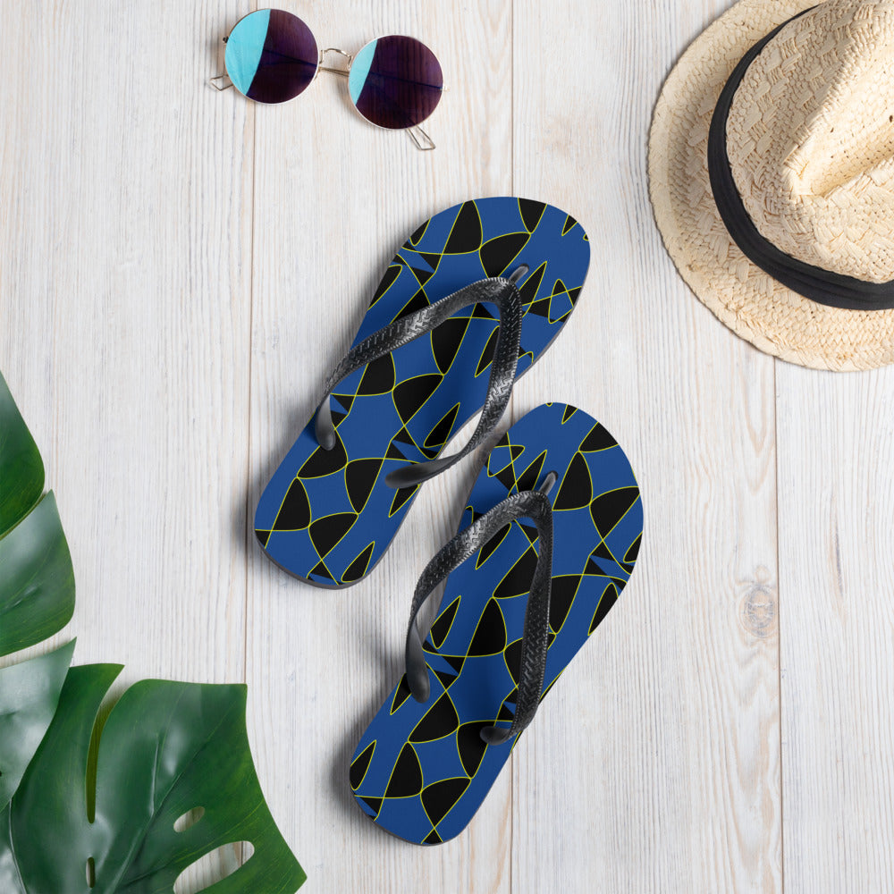 Origen Destination |On-Arrival Point of Origen Women's Blue/Black Flip-Flops