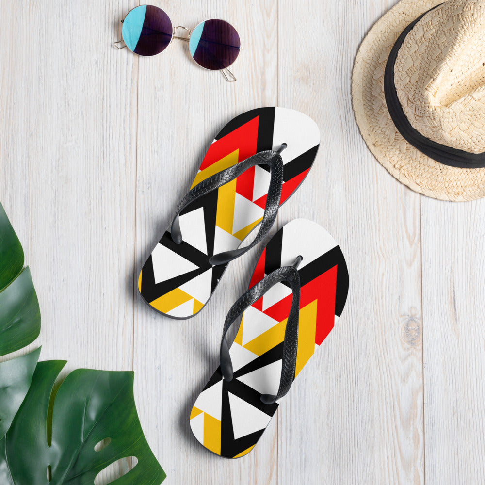 Origen Destination |On-Arrival Point of Origen Dia-symbol Flip-Flops