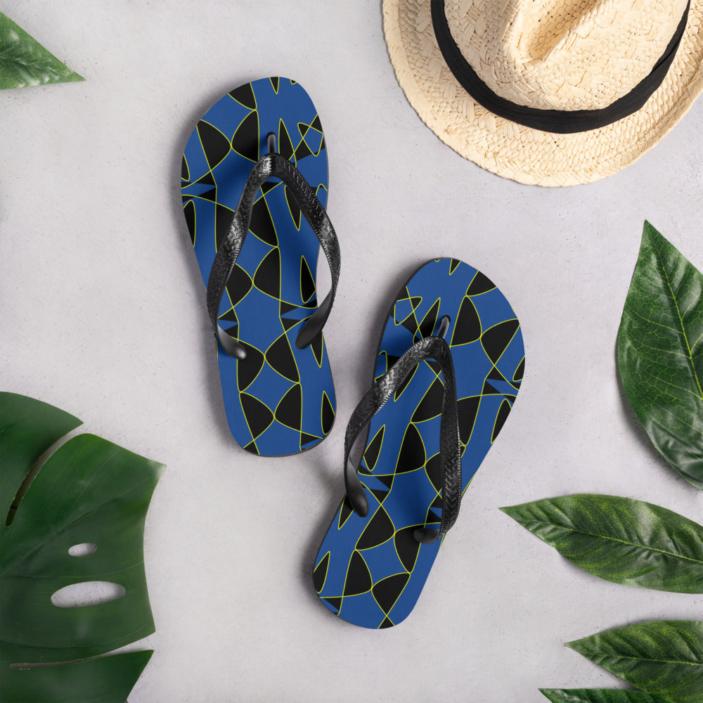 Origen Destination |On-Arrival Point of Origen Women's Blue/Black Flip-Flops